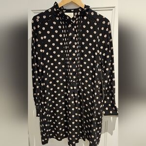 kate spade Black Midi Dress with Cream Daisy Print